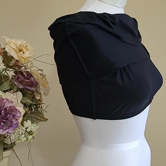 Worthington Stretch Camisole Shelf Bra Black Cami Adjustable Straps Lg - Picture 6 of 10